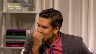 Fredrik Eklund vägrar prata svenska with English subtitles  Malou Efter tio TV4 [upl. by Lerraj]