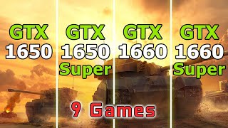 GTX 1650 vs GTX 1650 Super vs GTX 1660 vs GTX 1660 Super  Test in 9 Games [upl. by Marlane]