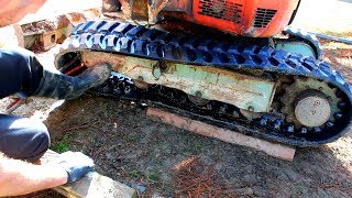 How to remove and replace excavator tracks the easy way [upl. by Johiah]