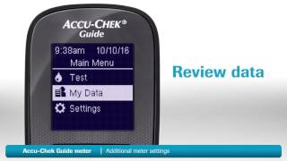 AccuChek Guide  Additional meter settings [upl. by Montagna91]