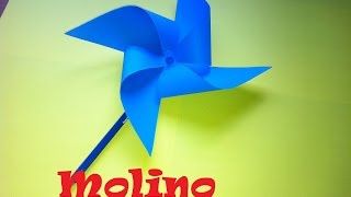 Manualidades Como hacer un Molino de Viento [upl. by Ahsina692]