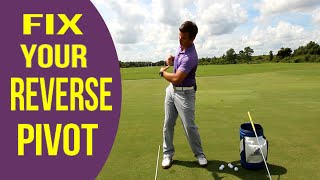 Fix your reverse pivot  Golf Tip [upl. by Eannyl691]