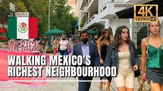 🇲🇽 Mexico City Walking Tour  Polanco Mexico City Luxury Neighbourhood 4K HDR  60fps [upl. by Ariadne]