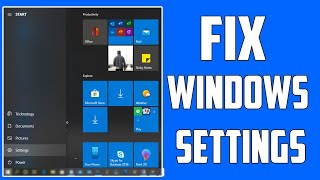 How To Fix Windows 10 Settings Not OpeningWorking Solved [upl. by Alyakam]