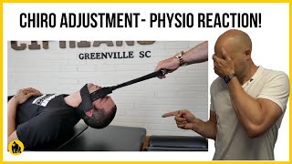 Chiropractic Adjustment Physio Reaction [upl. by Mufinella]