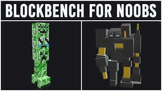 How to make Minecraft custom entity models 3 headed creeper  Blockbench for Noobs  Episode 5 [upl. by Eylk]