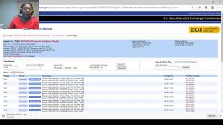 Accessing companys financial filings using the SECs Edgar website [upl. by Graniah]